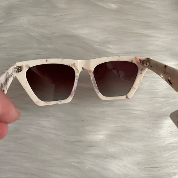 Anthropologie X I-SEA Lucy Polarized Sunglasses Cream NWT - Picture 11 of 14
